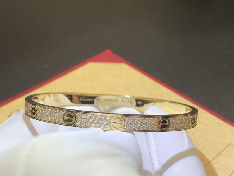 LOVE BRACELET, MEDIUM MODEL, PAVED