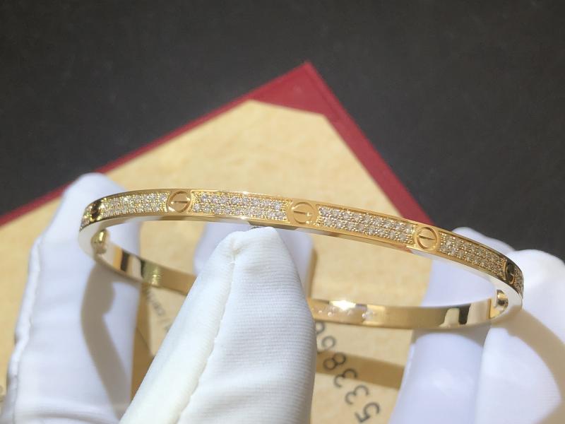 LOVE BRACELET, SMALL MODEL, PAVED